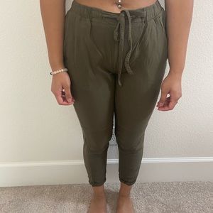 Women’s linen drawstring pants